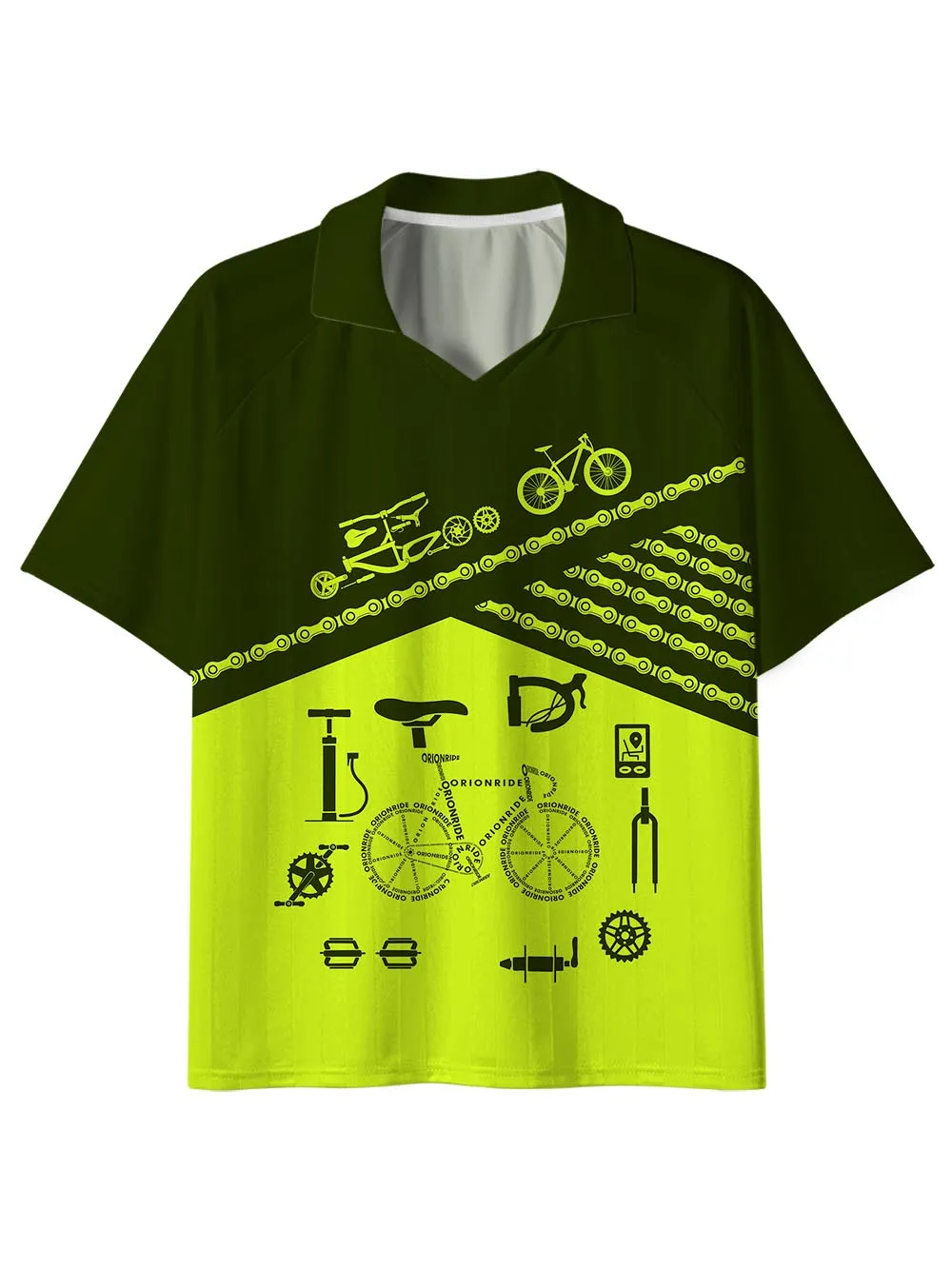 Orionride Letter Stitching Bicycle Collar Mesh Jersey sold by Orionride