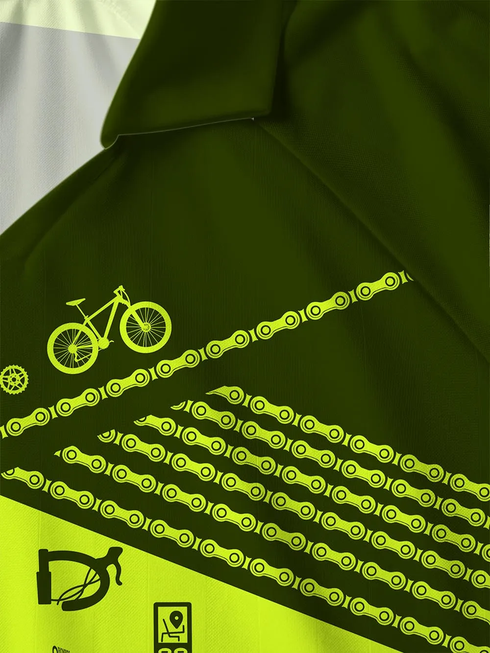 Orionride Letter Stitching Bicycle Collar Mesh Jersey sold by Orionride product image thumbnail 4