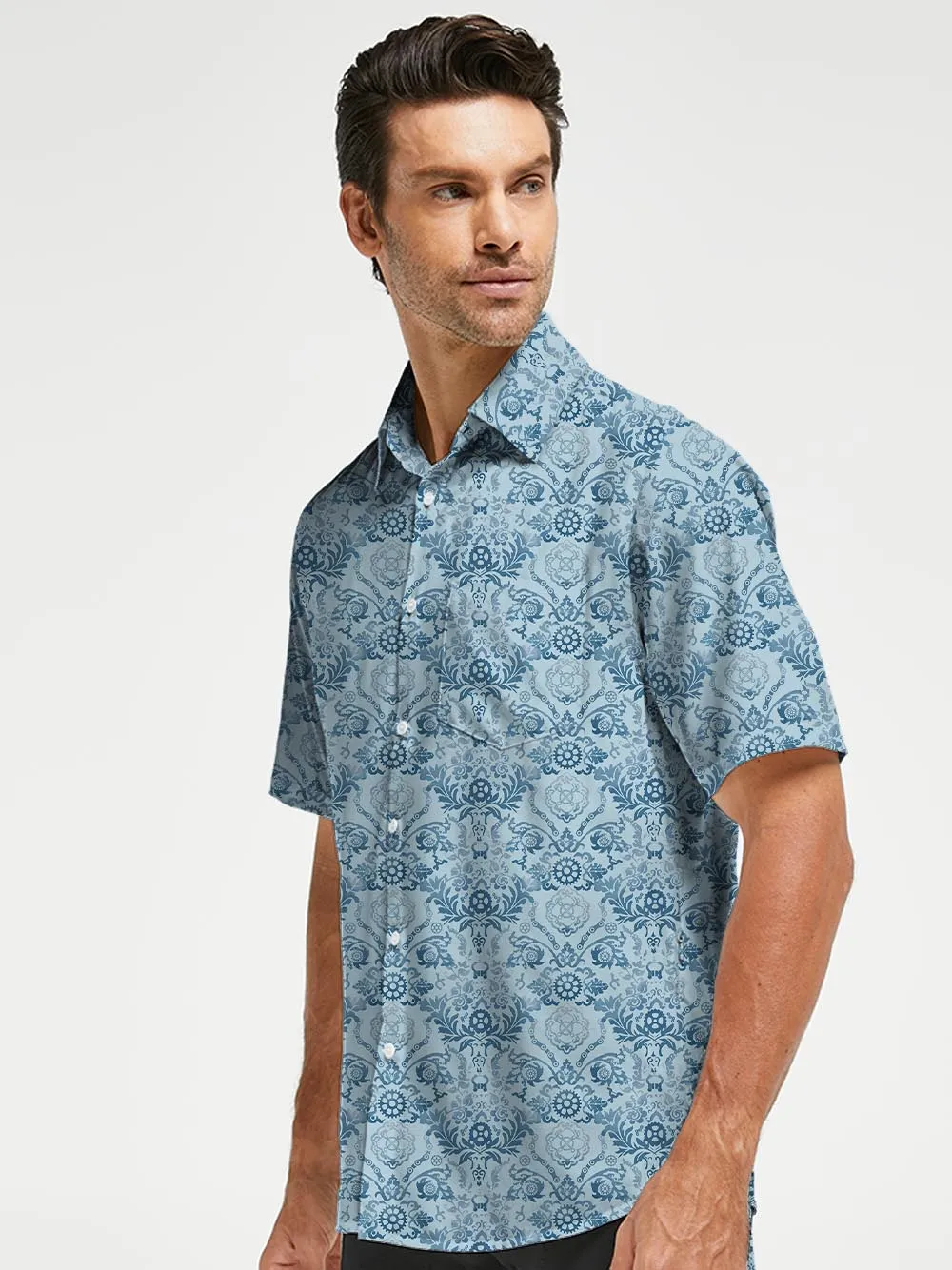 Orionride Chain Gear Flower Zipper Pockets Ultra Lightweight Short Sleeves Gravel Shirt sold by Orionride product image thumbnail 2