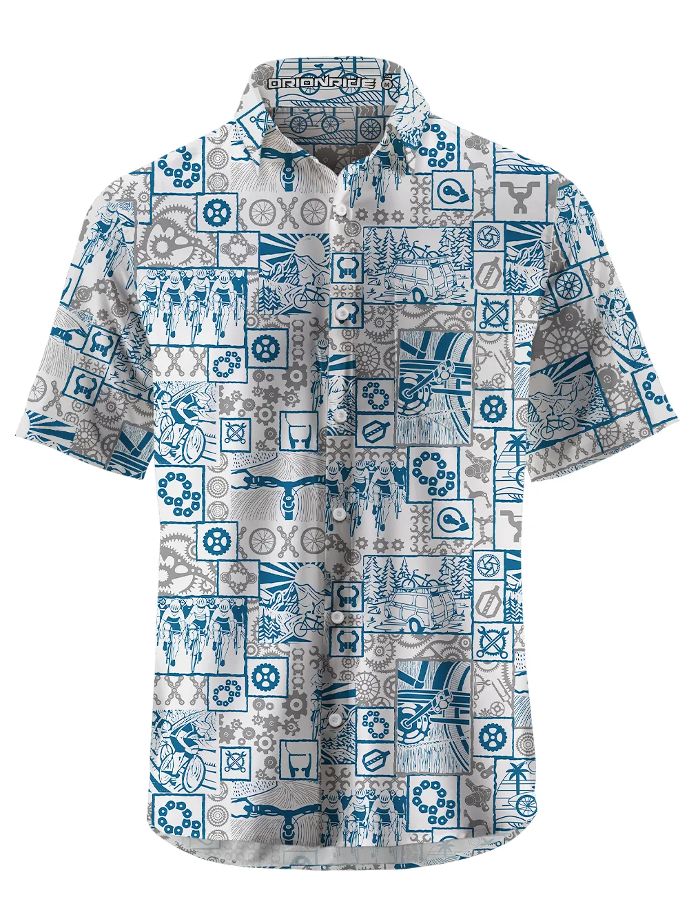 Orionride Wild Cycling Zipper Pockets Ultra Lightweight Short Sleeves Gravel Shirt sold by Orionride