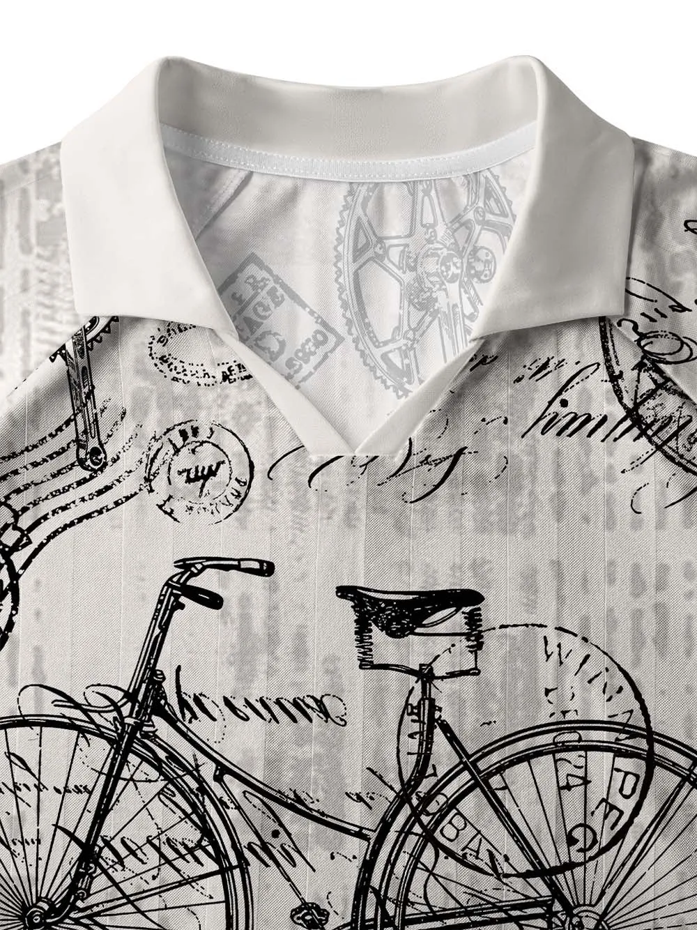 Orionride Nostalgic Bicycle Collar Mesh Jersey sold by Orionride product image thumbnail 3