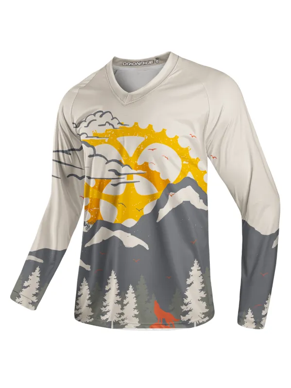 Orionride Mountain Inspired Long Sleeve Downhill Jersey sold by Orionride