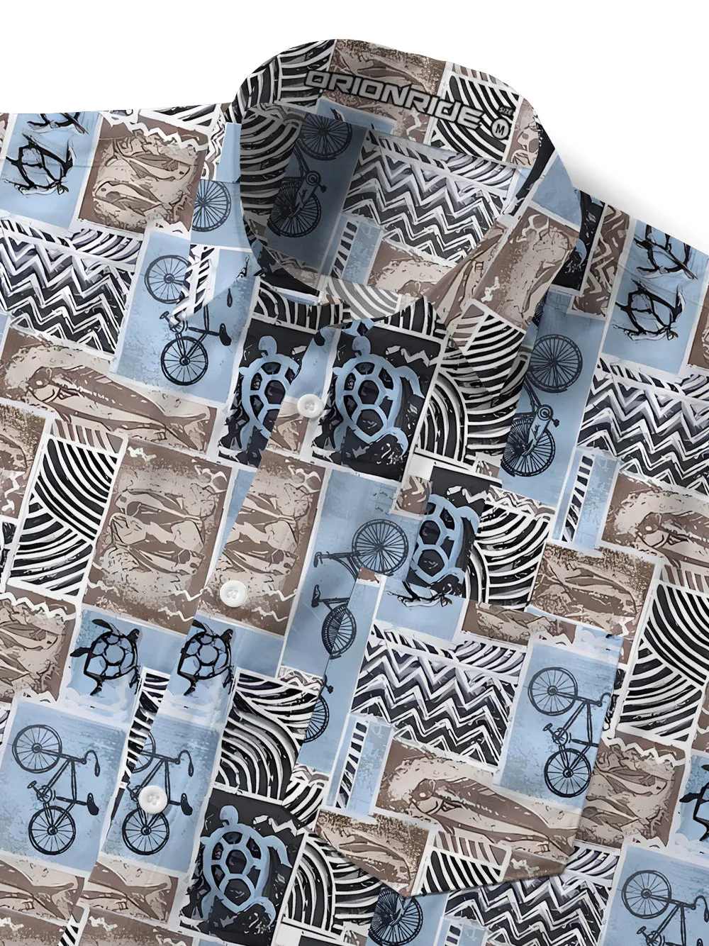 Orionride Ocean Cycling Zipper Pockets Ultra Lightweight Short Sleeves Gravel Shirt sold by Orionride product image thumbnail 4