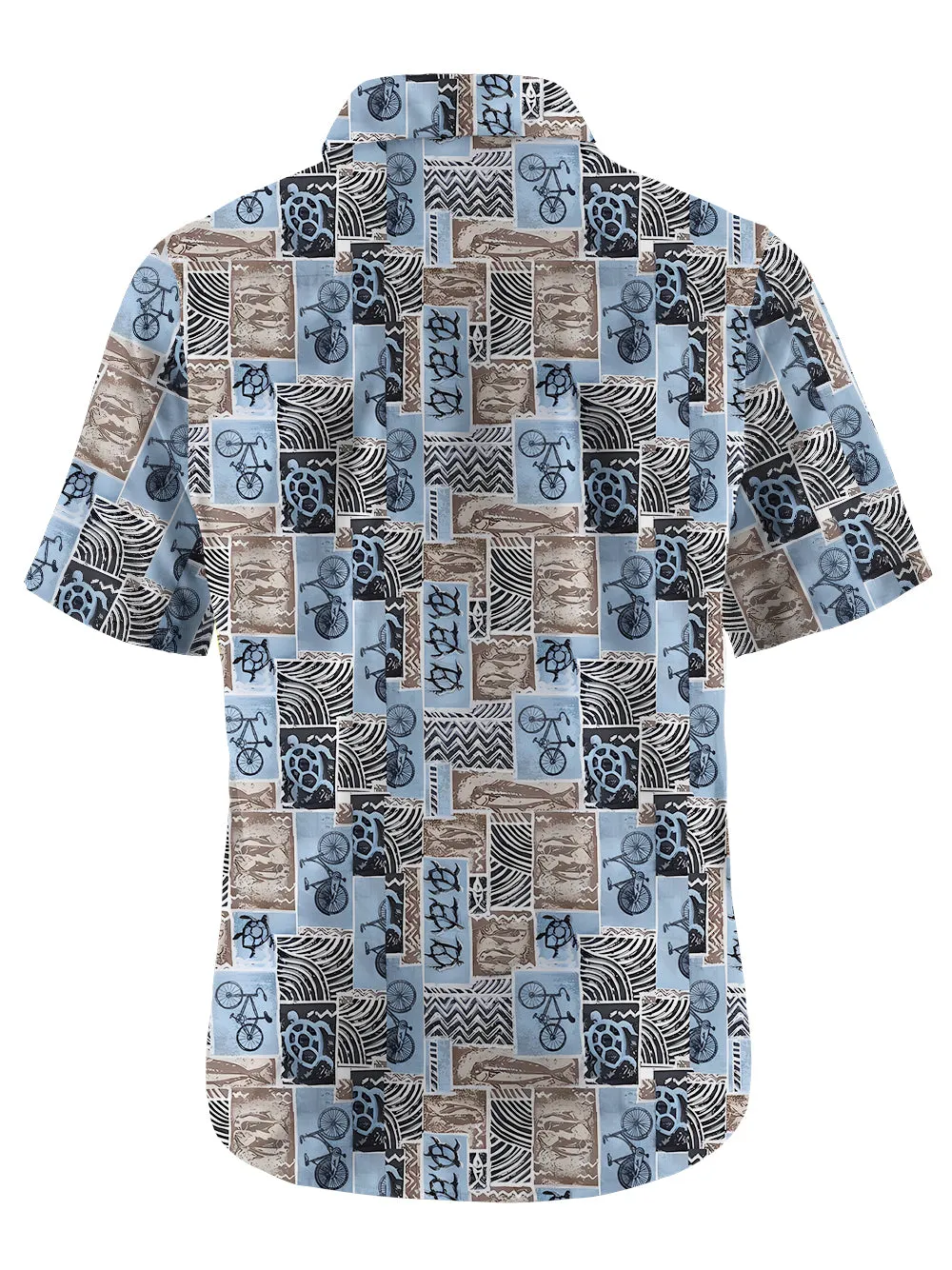 Orionride Ocean Cycling Zipper Pockets Ultra Lightweight Short Sleeves Gravel Shirt sold by Orionride product image thumbnail 3