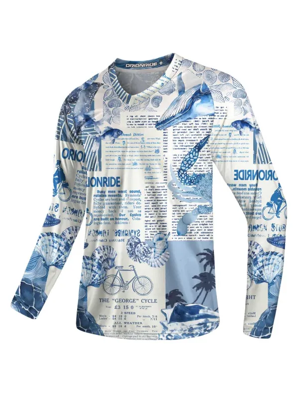 Orionride Marine News Long Sleeve Downhill Jersey sold by Orionride