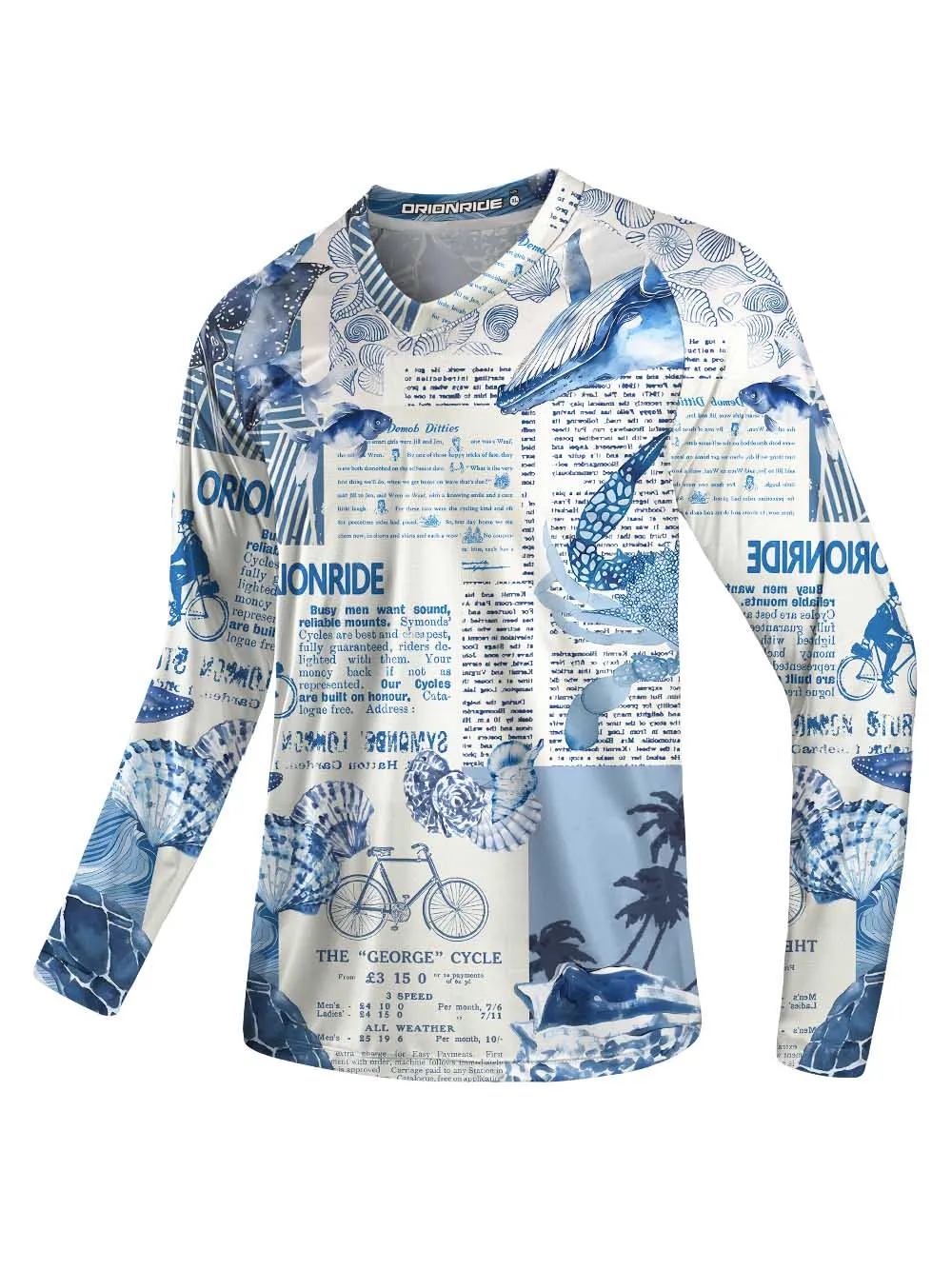 Orionride Marine News Long Sleeve Downhill Jersey sold by Orionride