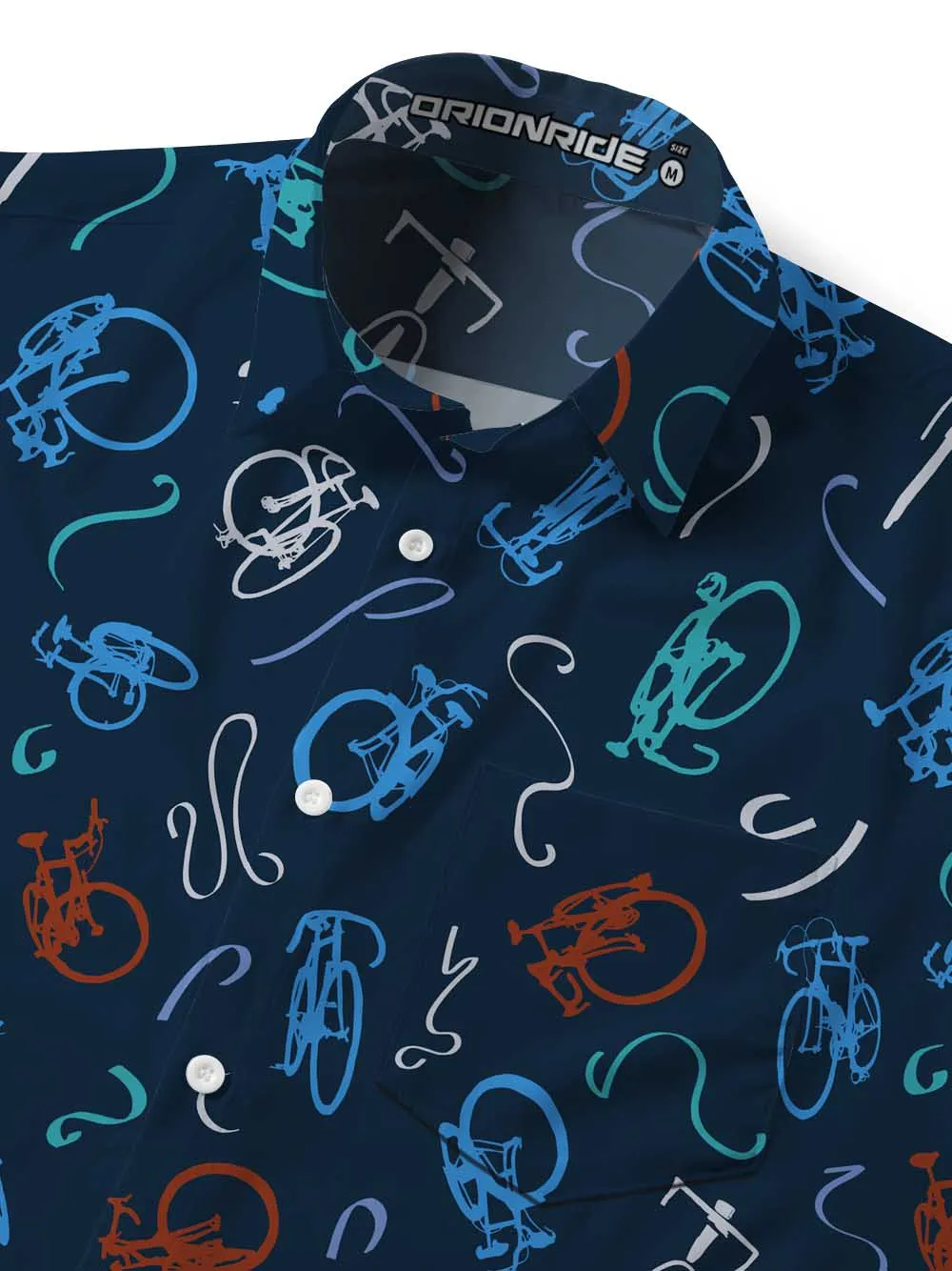 Orionride Graffiti Bicycle Zipper Pockets Ultra Lightweight Short Sleeves Gravel Shirt sold by Orionride product image thumbnail 5