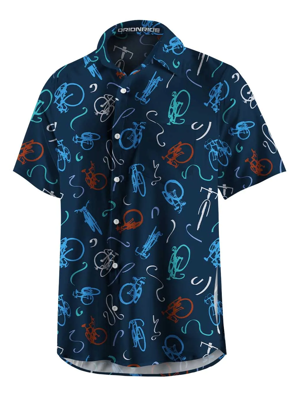 Orionride Graffiti Bicycle Zipper Pockets Ultra Lightweight Short Sleeves Gravel Shirt sold by Orionride product image thumbnail 3