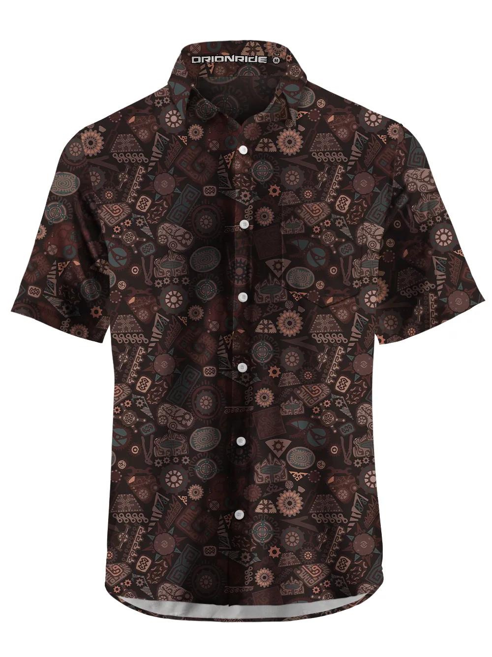 Orionride The Secret Of Parts Zipper Pockets Ultra Lightweight Short Sleeves Gravel Shirt sold by Orionride