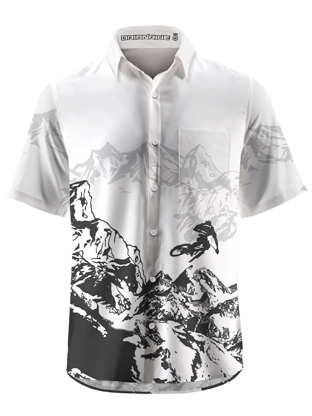 Orionride Hill Racing Zipper Pockets Ultra Lightweight Short Sleeves Gravel Shirt sold by Orionride