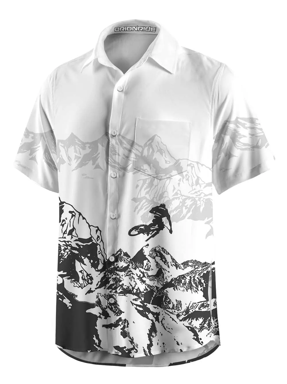 Orionride Hill Racing Zipper Pockets Ultra Lightweight Short Sleeves Gravel Shirt sold by Orionride product image thumbnail 3