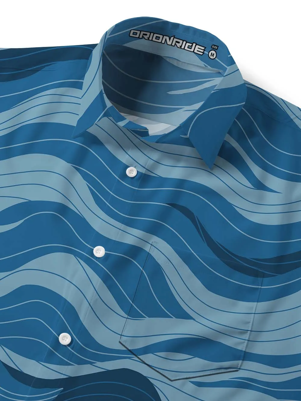 Orionride Winding Curves Zipper Pockets Ultra Lightweight Short Sleeves Gravel Shirt sold by Orionride product image thumbnail 5