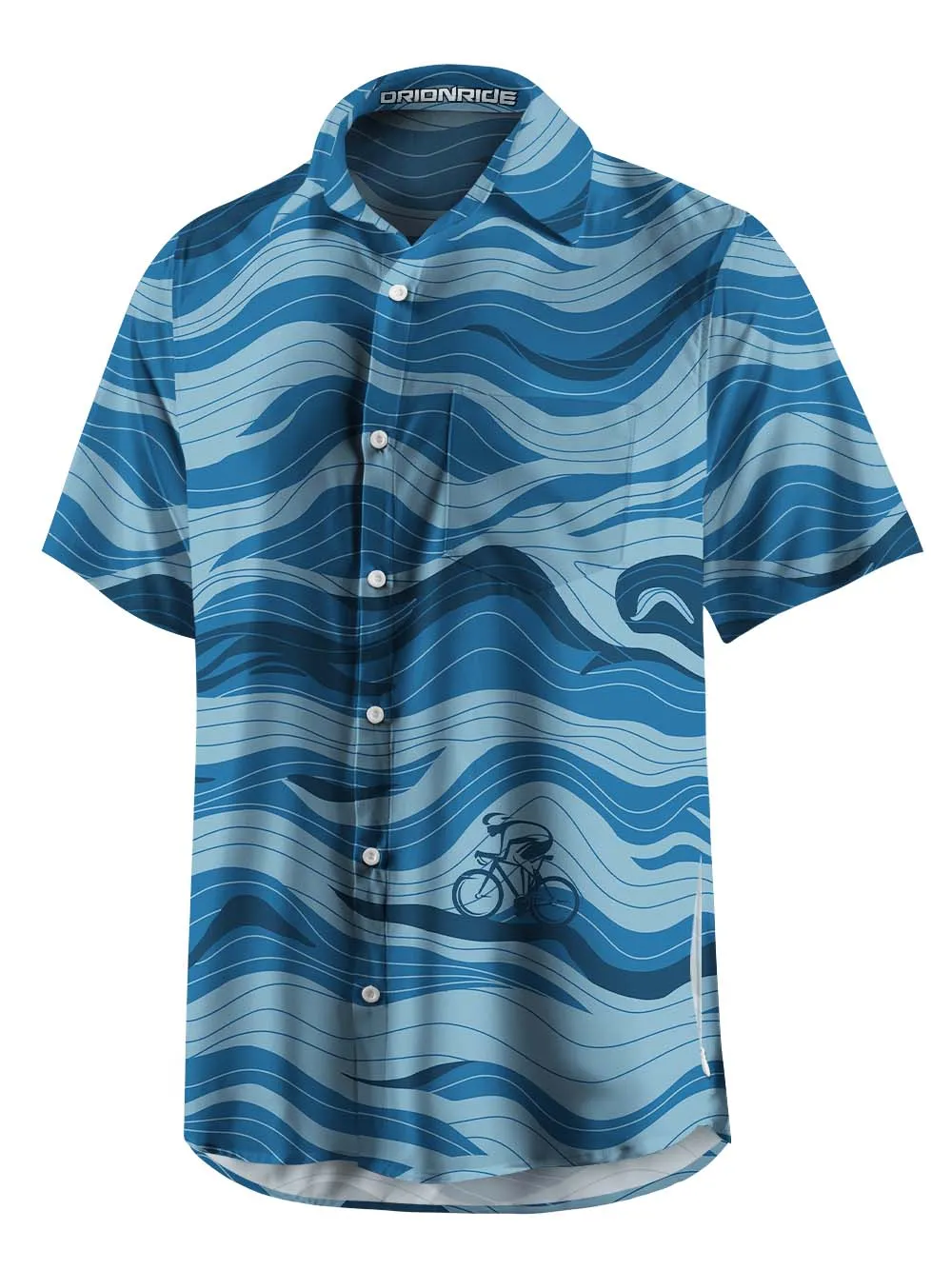 Orionride Winding Curves Zipper Pockets Ultra Lightweight Short Sleeves Gravel Shirt sold by Orionride product image thumbnail 3