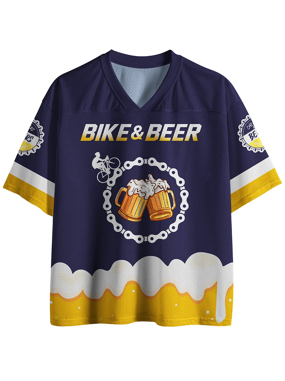 Orionride Bike And Beer Mesh Jersey sold by Orionride