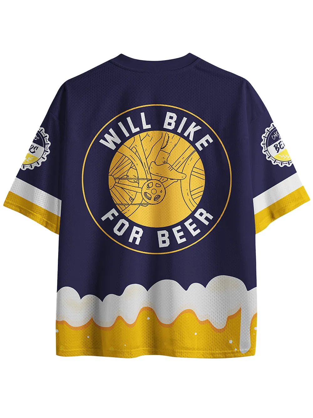 Orionride Bike And Beer Mesh Jersey sold by Orionride product image thumbnail 2