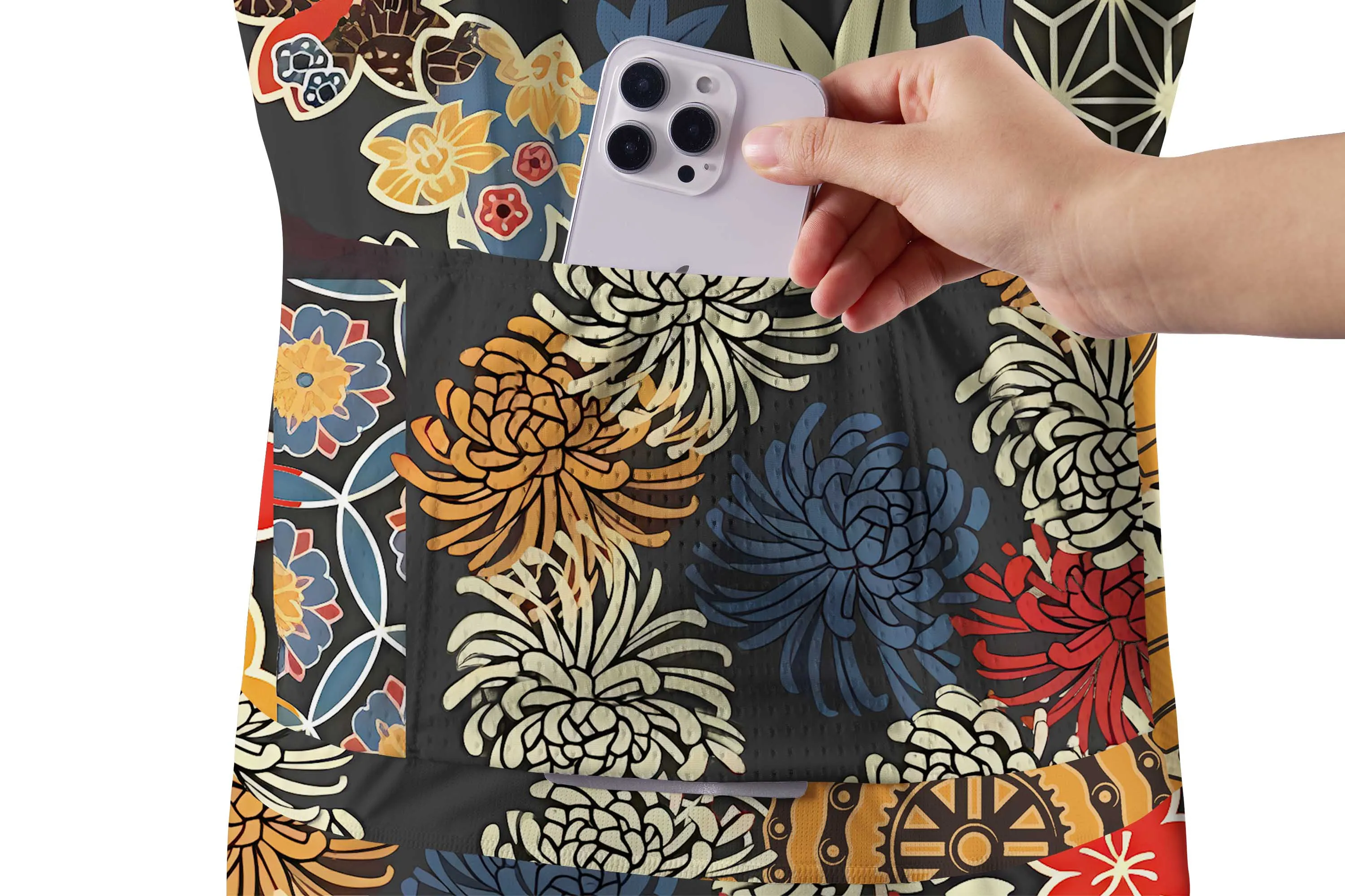 Orionride Unique Gear Flower Short Sleeves Jersey sold by Orionride product image thumbnail 5