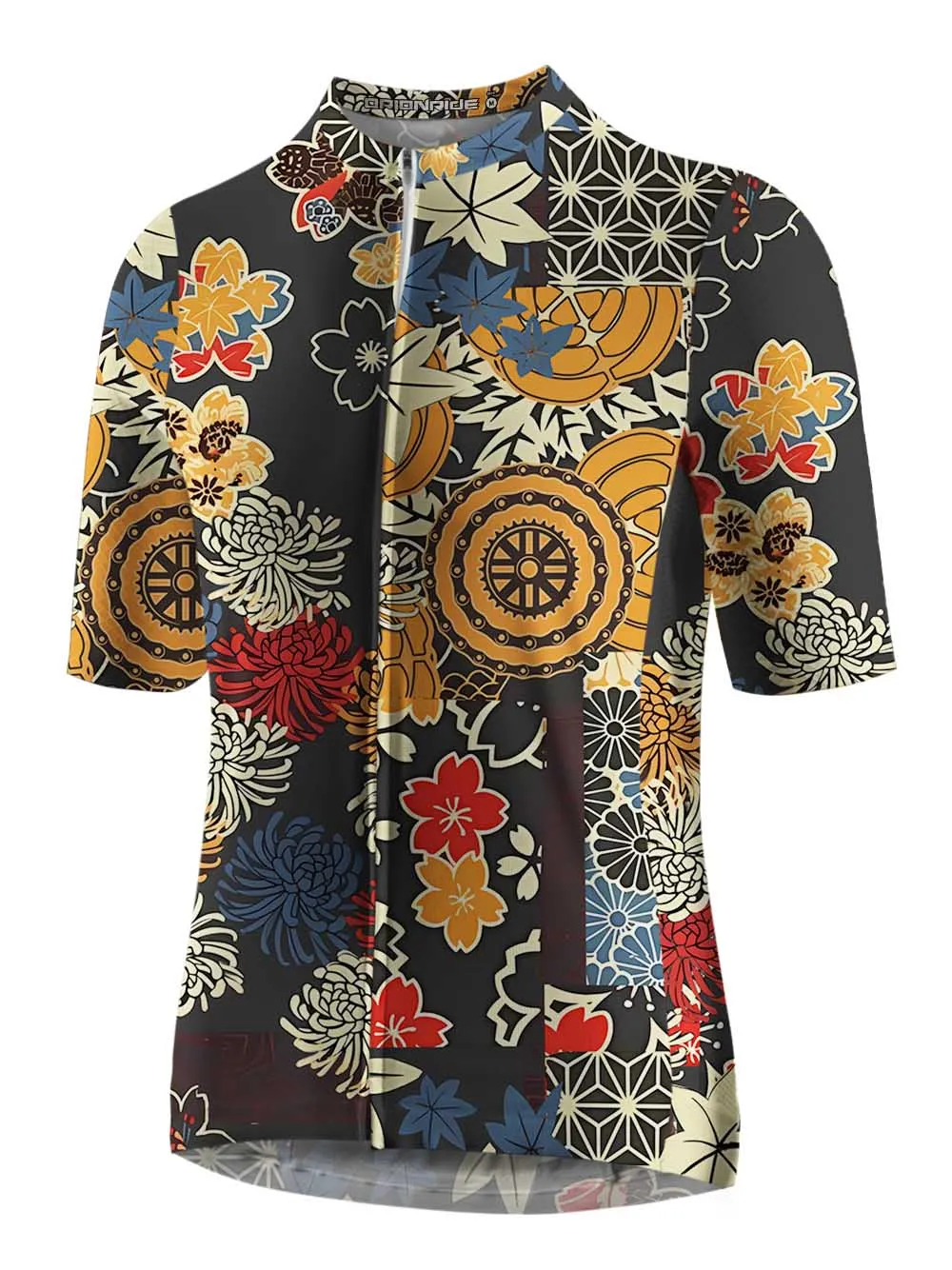 Orionride Unique Gear Flower Short Sleeves Jersey sold by Orionride product image thumbnail 2