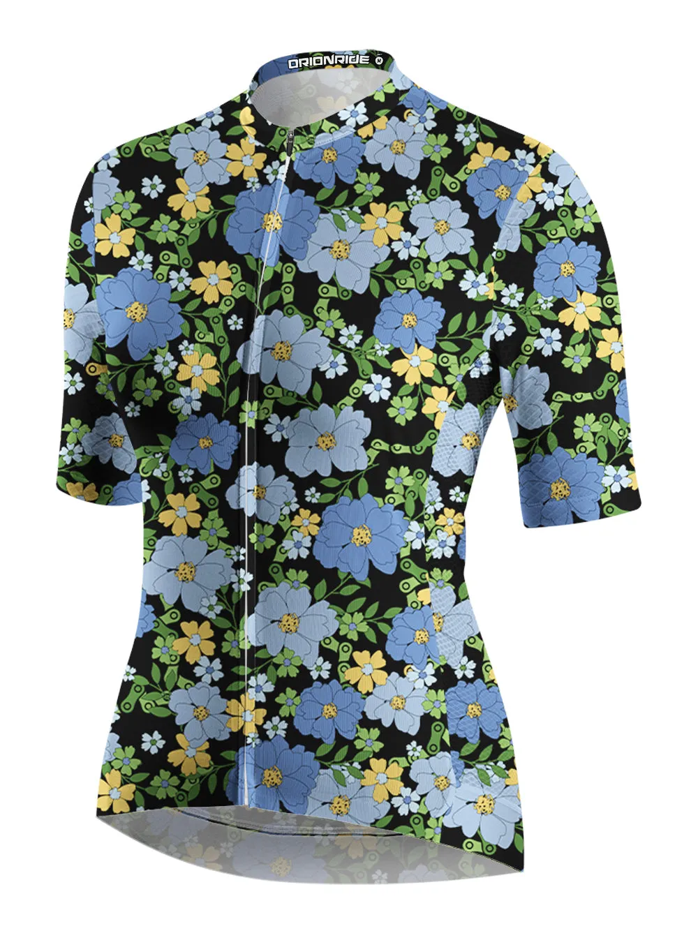 Orionride Tropical Floral Chain Short Sleeves Women's Jersey sold by Orionride product image thumbnail 3