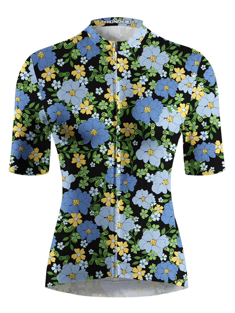 Orionride Tropical Floral Chain Short Sleeves Women's Jersey sold by Orionride