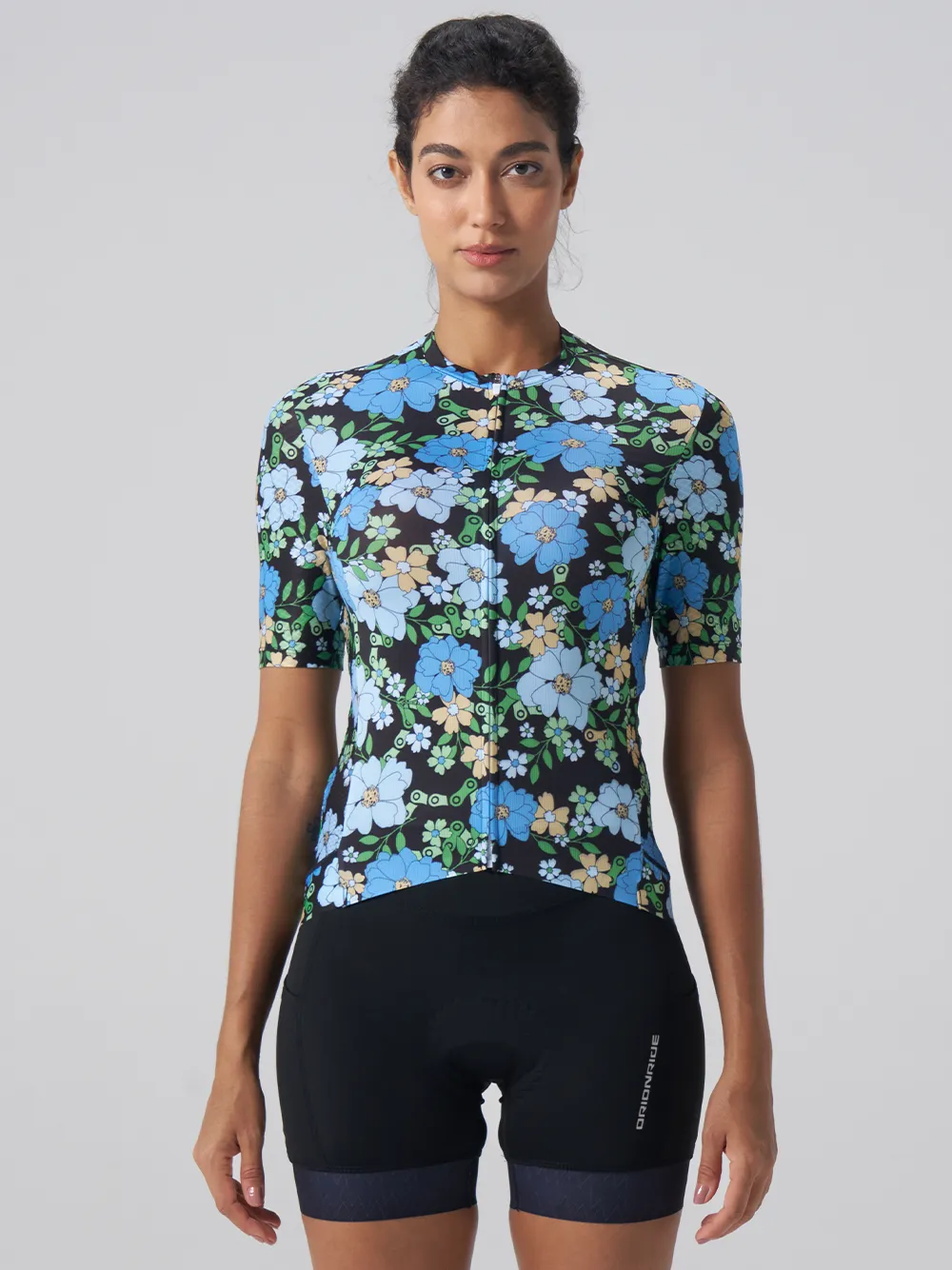 Orionride Tropical Floral Chain Short Sleeves Women's Jersey sold by Orionride product image thumbnail 2