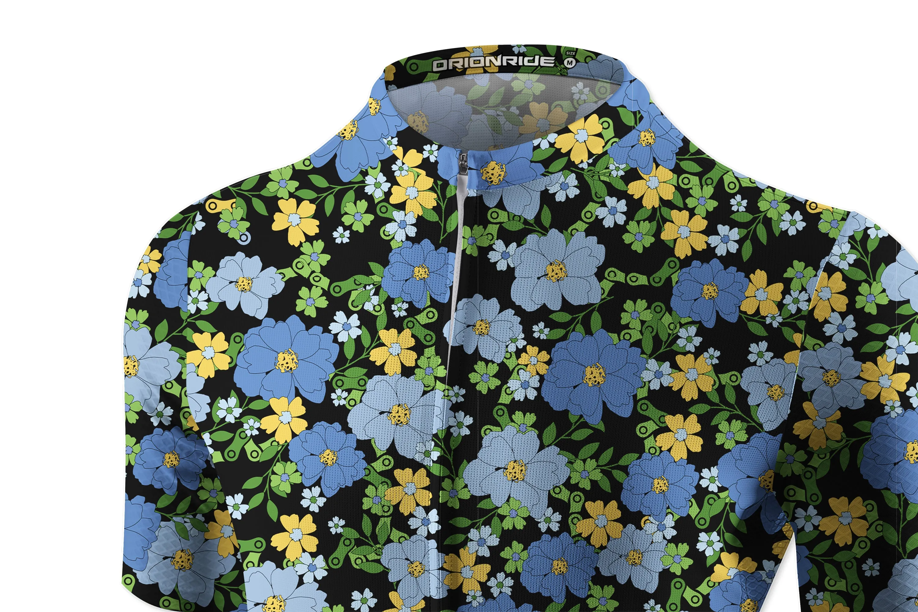 Orionride Tropical Floral Chain Short Sleeves Women's Jersey sold by Orionride product image thumbnail 5