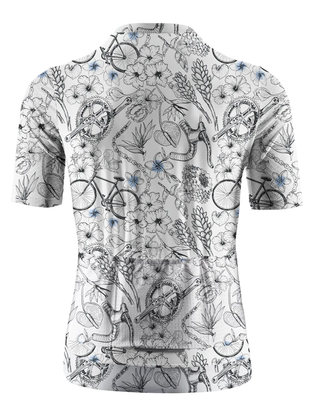 Orionride Short Sleeves Plumeria Cycling Cycling Jersey sold by Orionride product image thumbnail 3