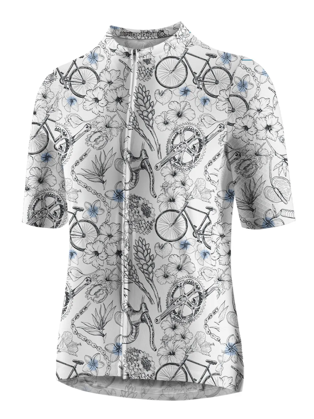 Orionride Short Sleeves Plumeria Cycling Cycling Jersey sold by Orionride product image thumbnail 2