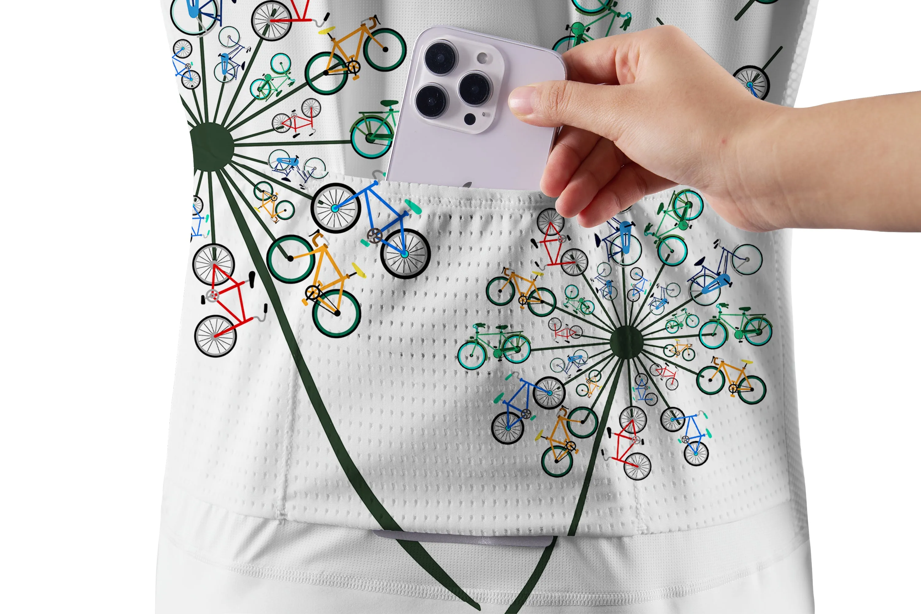 Orionride Short Sleeves Dandelion Bike Cycling Jersey sold by Orionride product image thumbnail 5