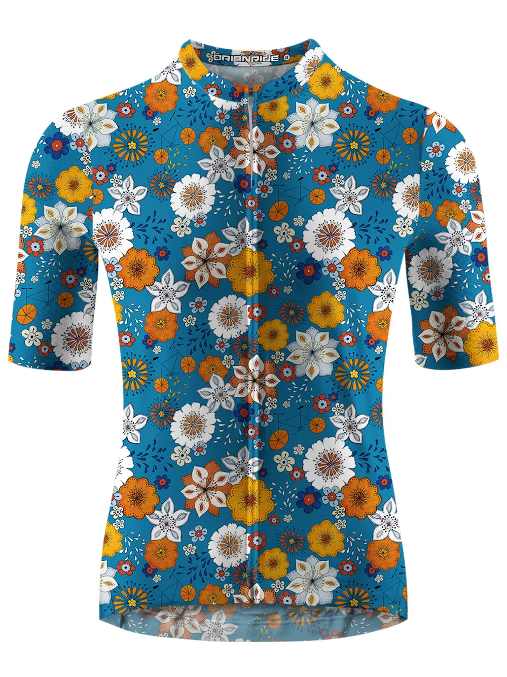 Orionride Short Sleeves Flat Flowers Cycling Jersey sold by Orionride