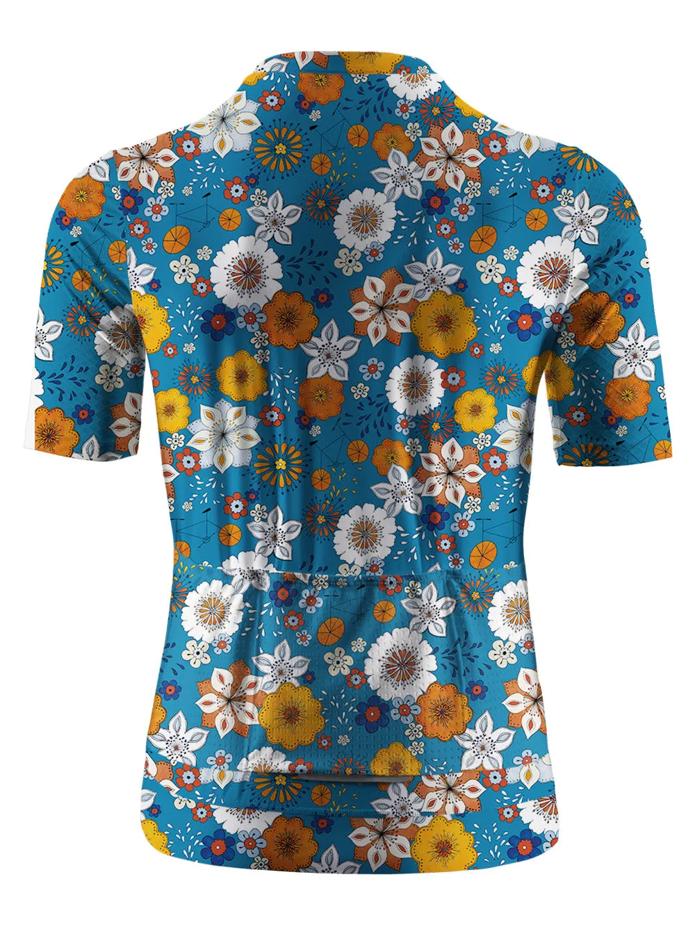 Orionride Short Sleeves Flat Flowers Cycling Jersey sold by Orionride product image thumbnail 3