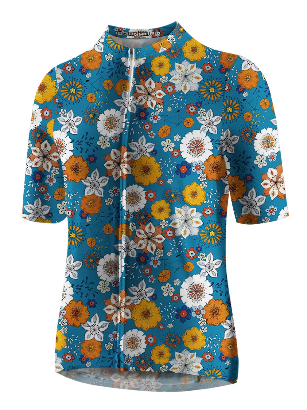 Orionride Short Sleeves Flat Flowers Cycling Jersey sold by Orionride product image thumbnail 2