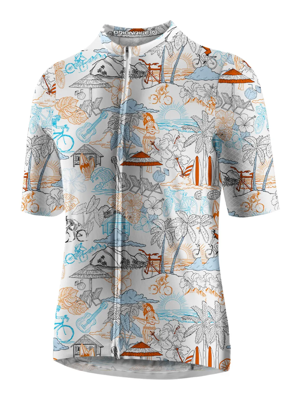 Orionride Short Sleeves Hawaiian Style Cycling Jersey sold by Orionride product image thumbnail 3
