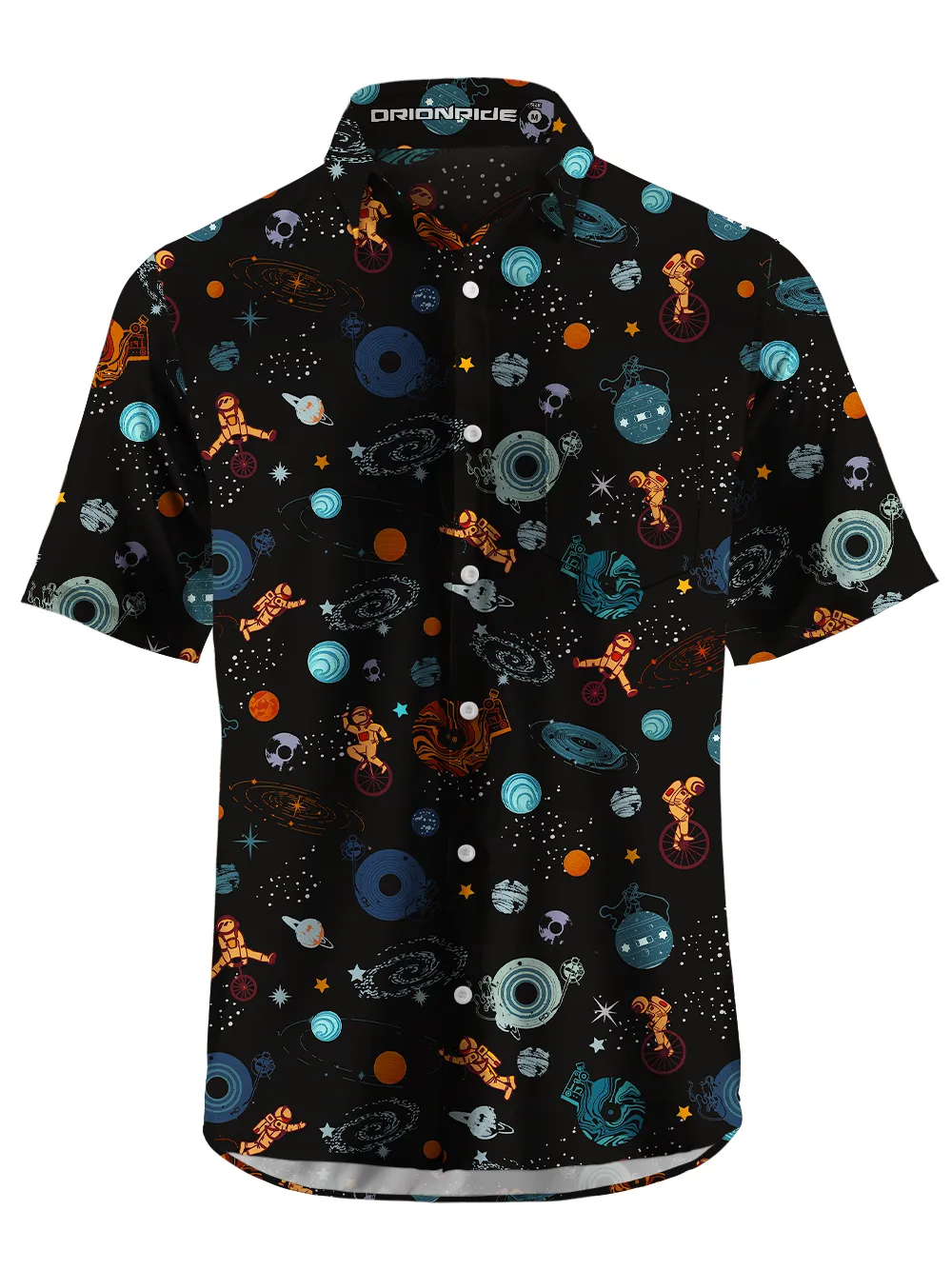 Orionride Interstellar Travel Zipper Pockets Ultra Lightweight Short Sleeves Gravel Shirt sold by Orionride