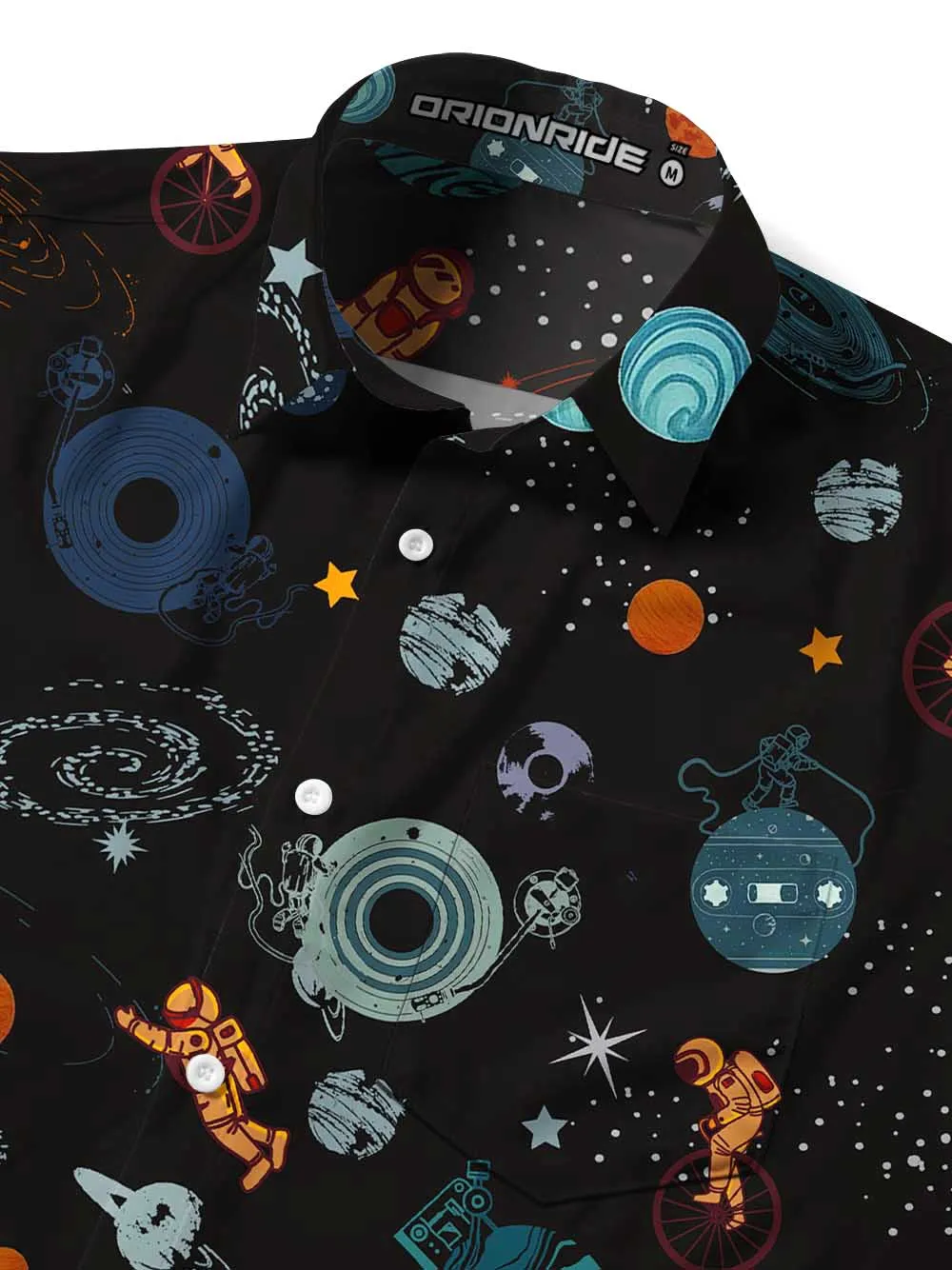 Orionride Interstellar Travel Zipper Pockets Ultra Lightweight Short Sleeves Gravel Shirt sold by Orionride product image thumbnail 5