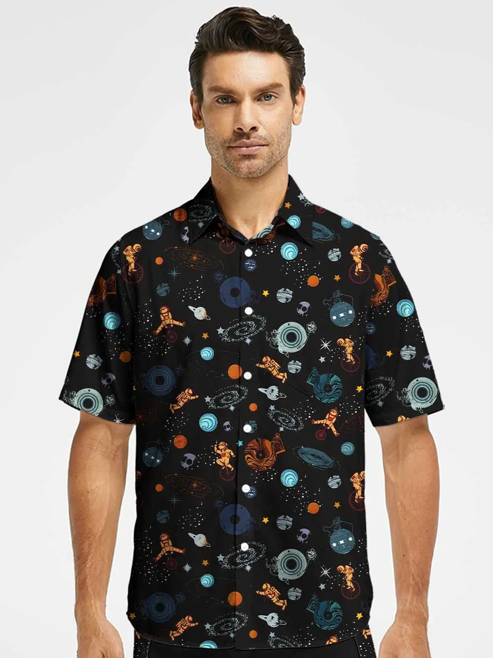 Orionride Interstellar Travel Zipper Pockets Ultra Lightweight Short Sleeves Gravel Shirt sold by Orionride product image thumbnail 2