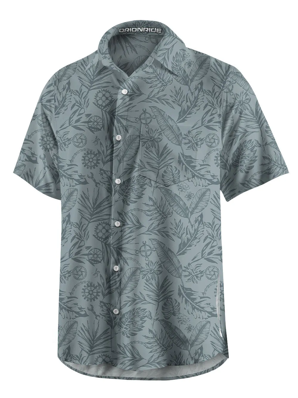 Orionride Leaves And Gears Zipper Pockets Ultra Lightweight Short Sleeves Gravel Shirt sold by Orionride product image thumbnail 4