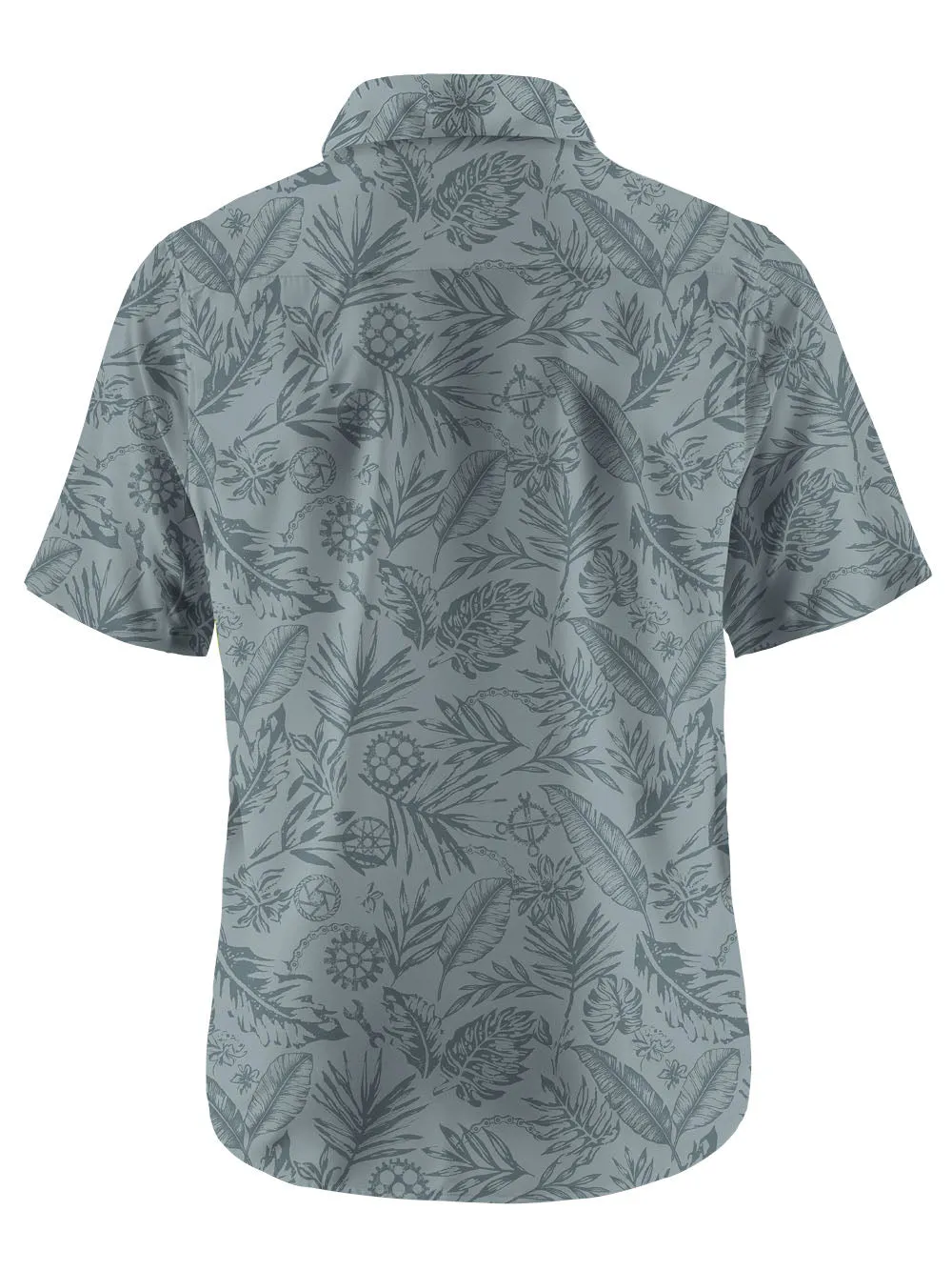 Orionride Leaves And Gears Zipper Pockets Ultra Lightweight Short Sleeves Gravel Shirt sold by Orionride product image thumbnail 5
