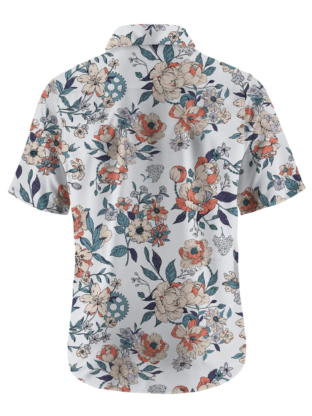 Orionride Buds Of Flowers Zipper Pockets Ultra Lightweight Short Sleeves Gravel Shirt sold by Orionride product image thumbnail 4