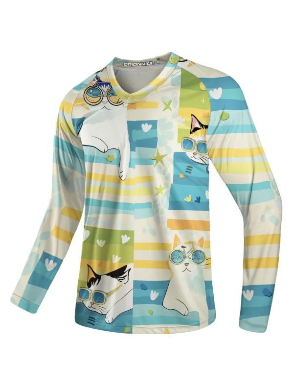 Orionride Four Cats Long Sleeve Downhill Jersey sold by Orionride