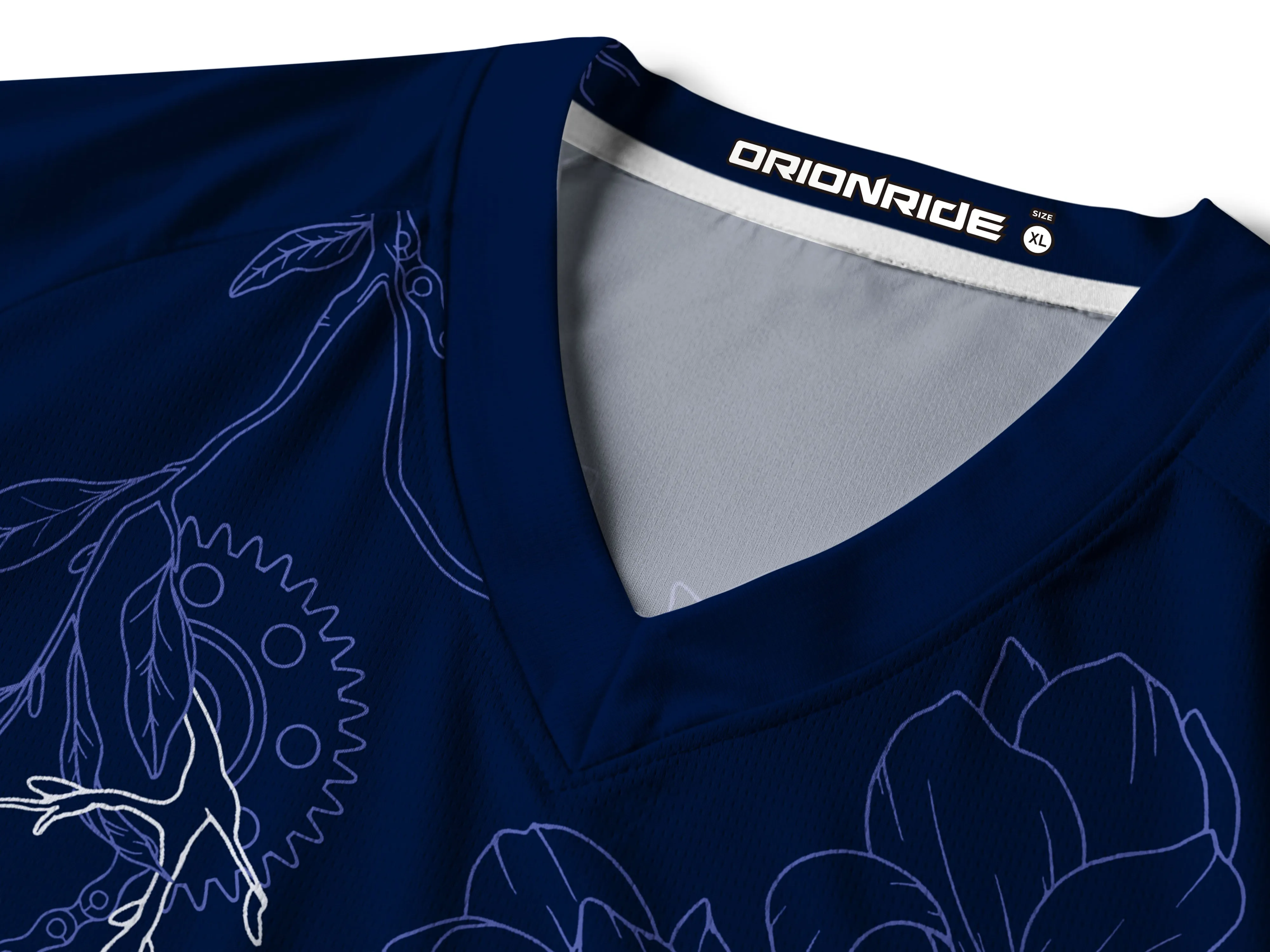 Orionride Gear Hibiscus Flower Long Sleeve Downhill Jersey sold by Orionride product image thumbnail 4