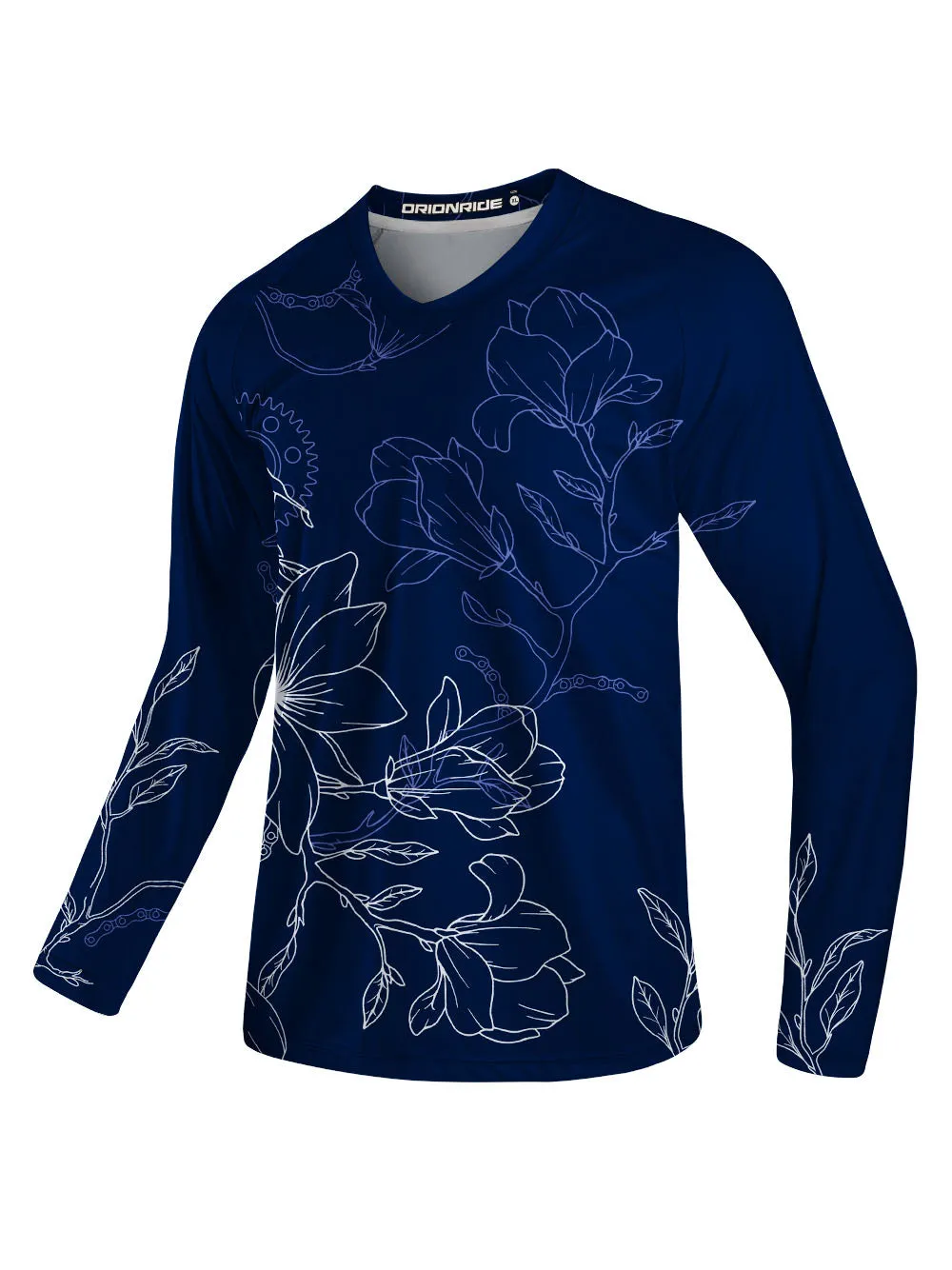 Orionride Gear Hibiscus Flower Long Sleeve Downhill Jersey sold by Orionride