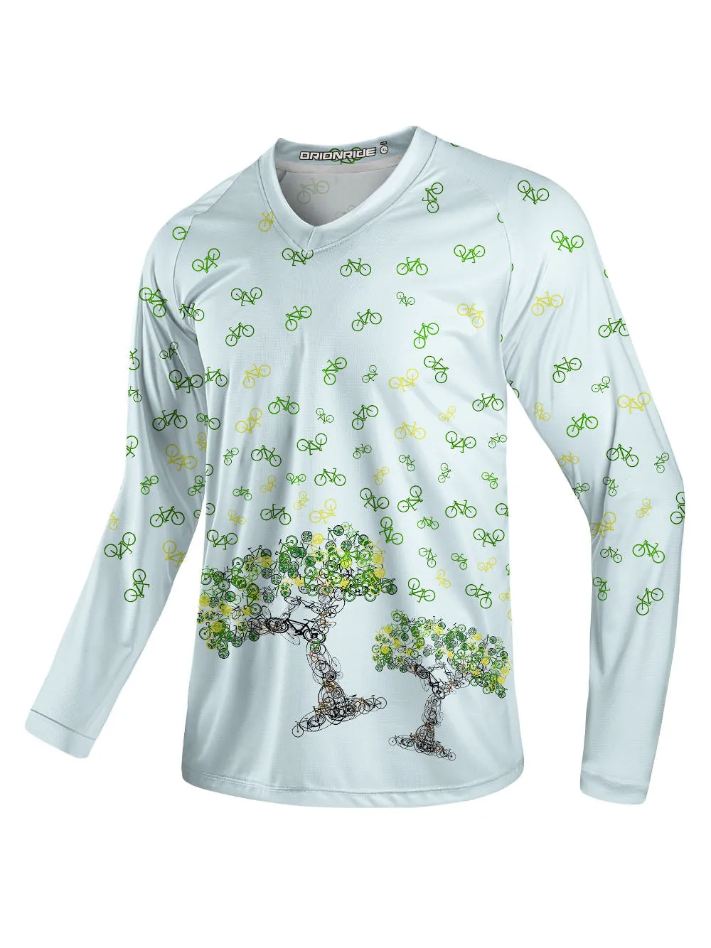 Orionride Bicycle Tree Art Long Sleeve Downhill Jersey sold by Orionride