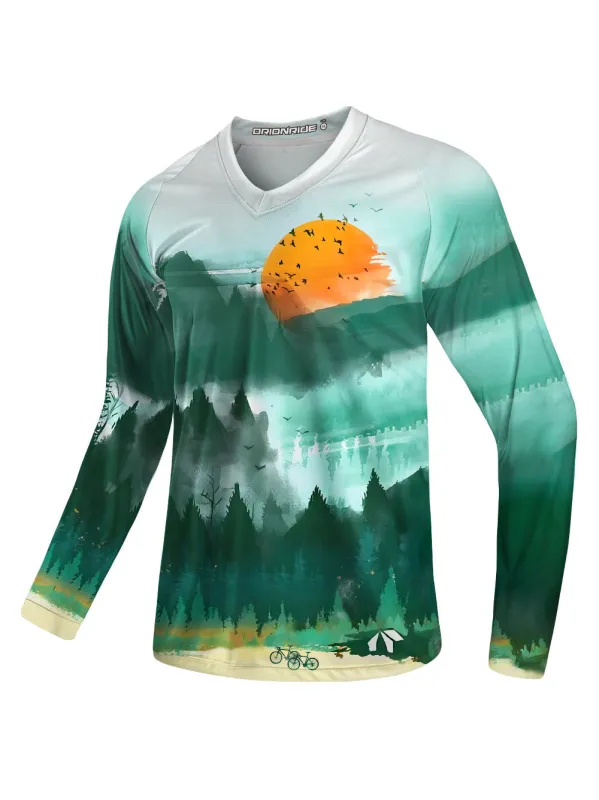 Orionride Misty Morning Long Sleeve Downhill Jersey sold by Orionride