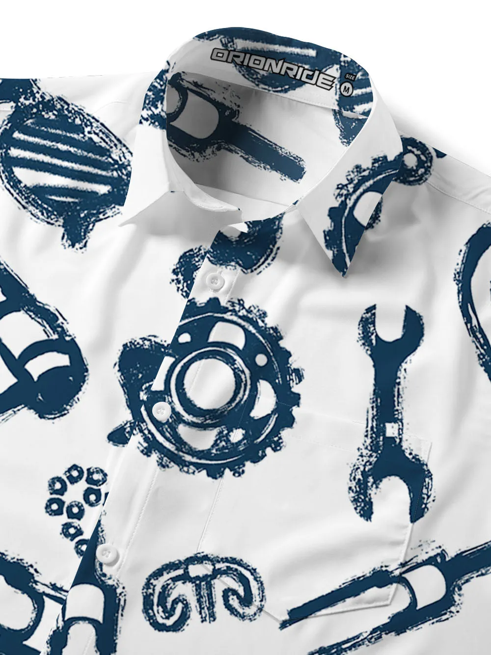 Orionride Hand-Painted Parts Zipper Pockets Ultra Lightweight Short Sleeves Gravel Shirt sold by Orionride product image thumbnail 5