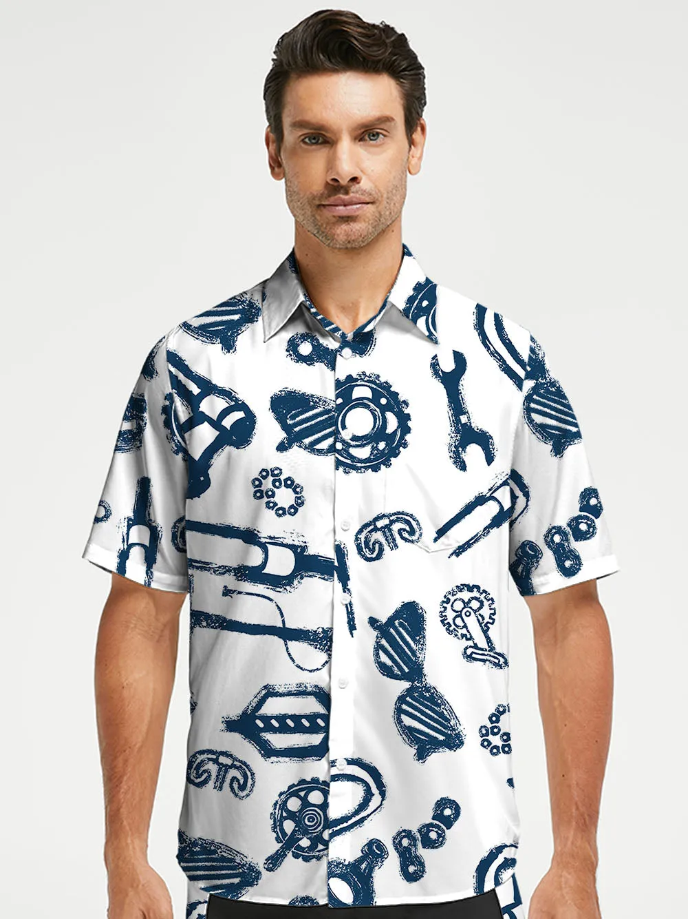 Orionride Hand-Painted Parts Zipper Pockets Ultra Lightweight Short Sleeves Gravel Shirt sold by Orionride product image thumbnail 2