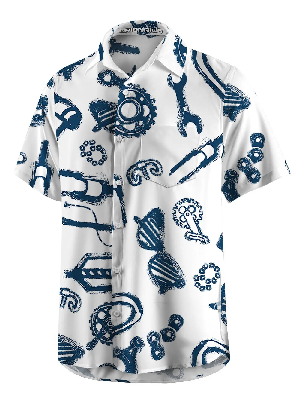 Orionride Hand-Painted Parts Zipper Pockets Ultra Lightweight Short Sleeves Gravel Shirt sold by Orionride product image thumbnail 3