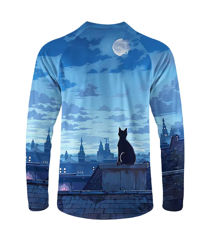 Orionride Black Cat Long Sleeve Downhill Jersey sold by Orionride product image thumbnail 3