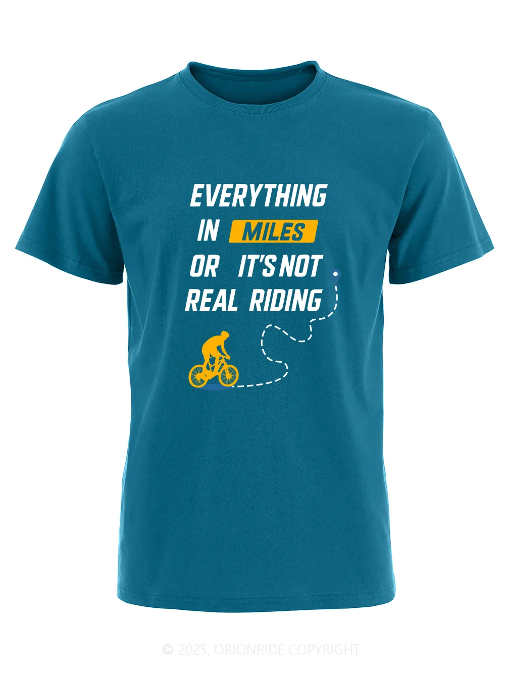 Orionride Ride To The Finish Line Short Sleeves Bike T-Shirt sold by Orionride product image thumbnail 5