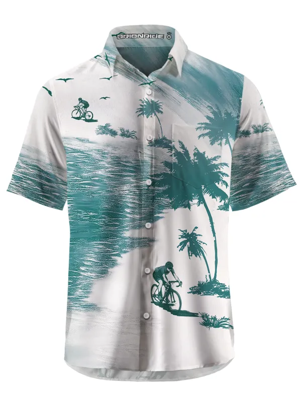 Orionride Island Of Adventure Zipper Pockets Ultra Lightweight Short Sleeves Gravel Shirt sold by Orionride