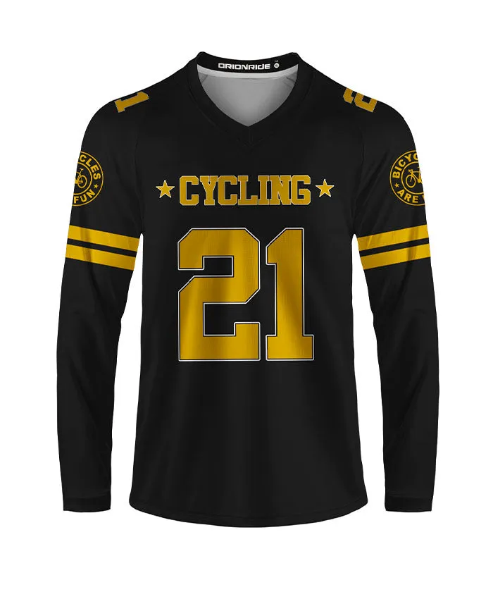 Orionride Bicycles Are Fun Long Sleeve Downhill Jersey sold by Orionride product image thumbnail 4